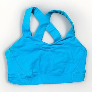 Lululemon Womens Blue Crossback Activewear Pullover Sports Bra Size Size 2 Or 4?